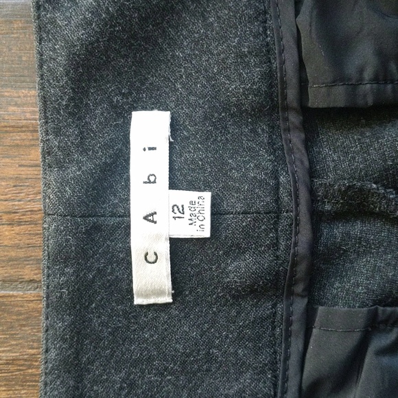 CAbi Dark Gray Lean Trouser Ponte Dress Pants - Women's 12 - Picture 5 of 7